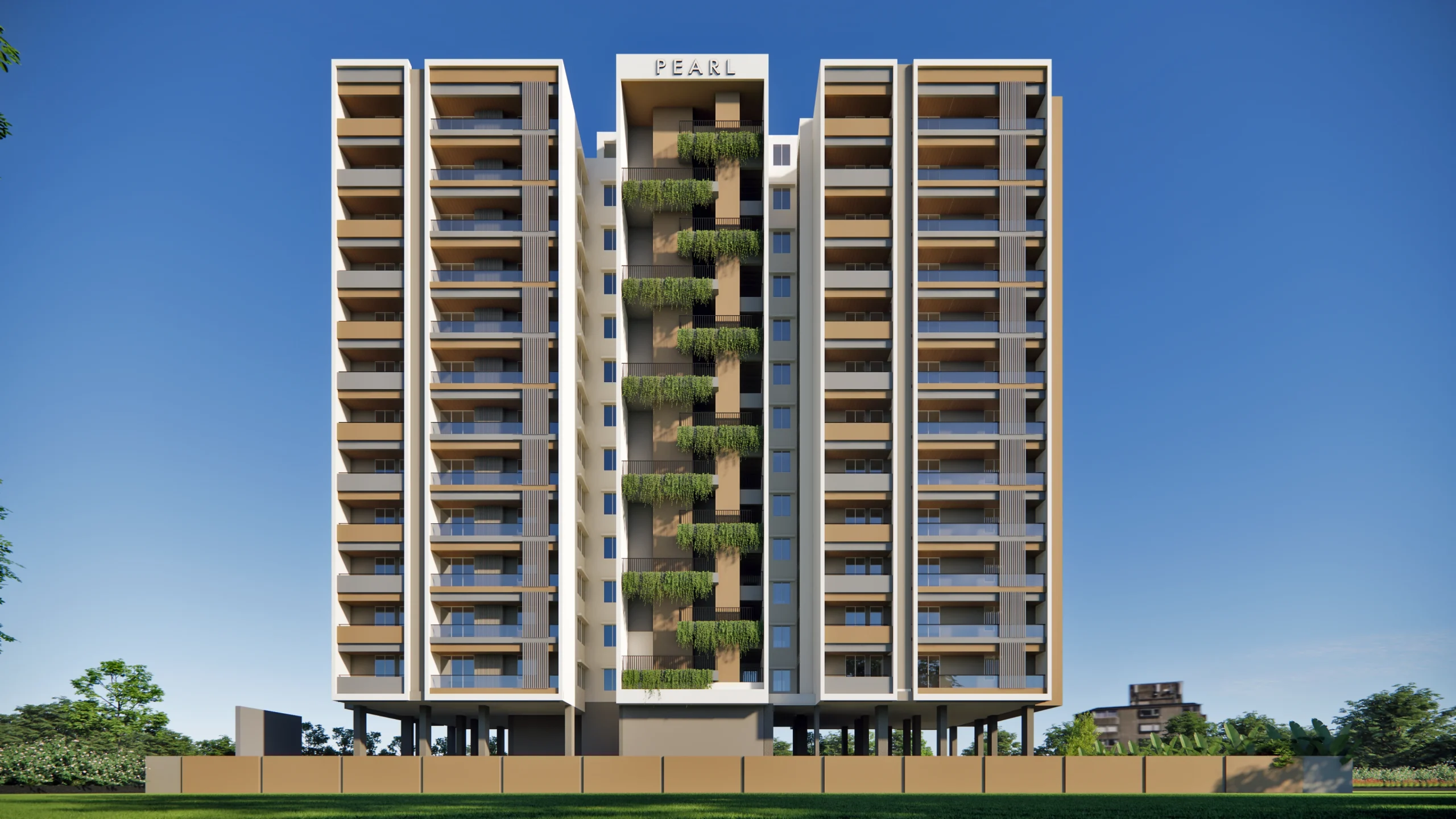 Pearl at Nallagandla — front elevation render